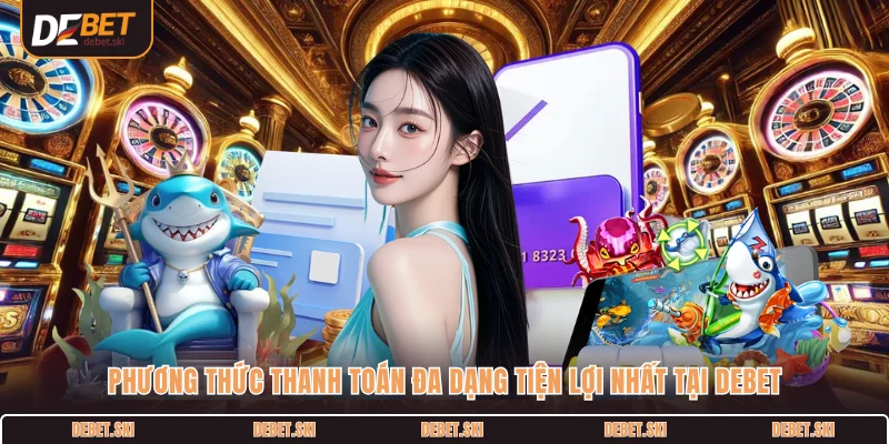 Phương thức thanh toán đa dạng tiện lợi nhất tại DEBET